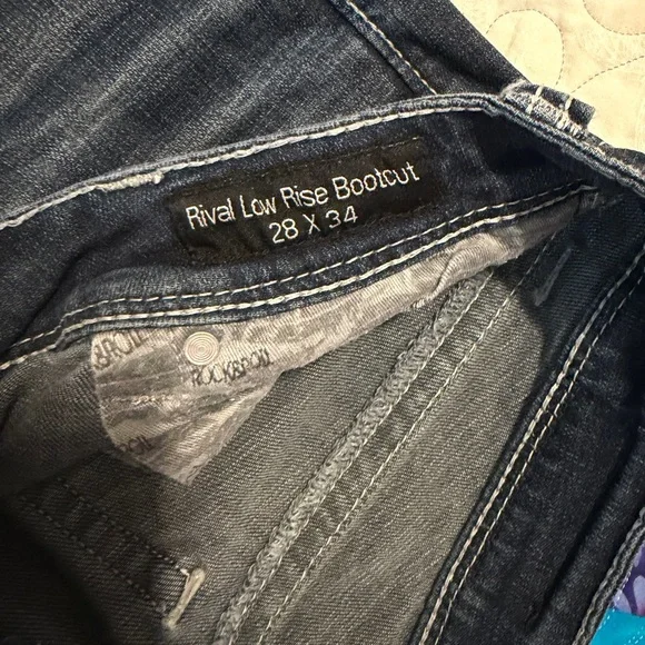 Rock & Roll Cowgirl Dark Blue Jeans - Picture 7 of 7